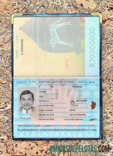Passaporte Du Tchad Novo Photolook do Presente 2021 baixar para verificação